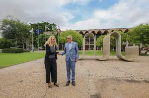 Visita à Alepi da embaixadora da União Europeia no Brasil, a alemã Marian Schuegraf(Thiago Amaral)