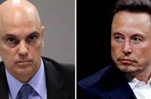 Alexandre de Moraes e Elon Musk(Reuters)