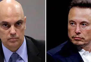 Alexandre de Moraes e Elon Musk