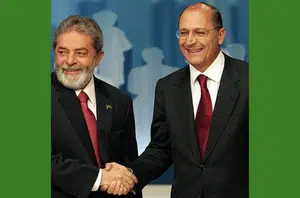 Lula e Alckmin em 2006(Maurício Lima/AFP)