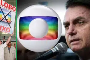 Bolsonaro e Globo(Montagem pensarpiaui)