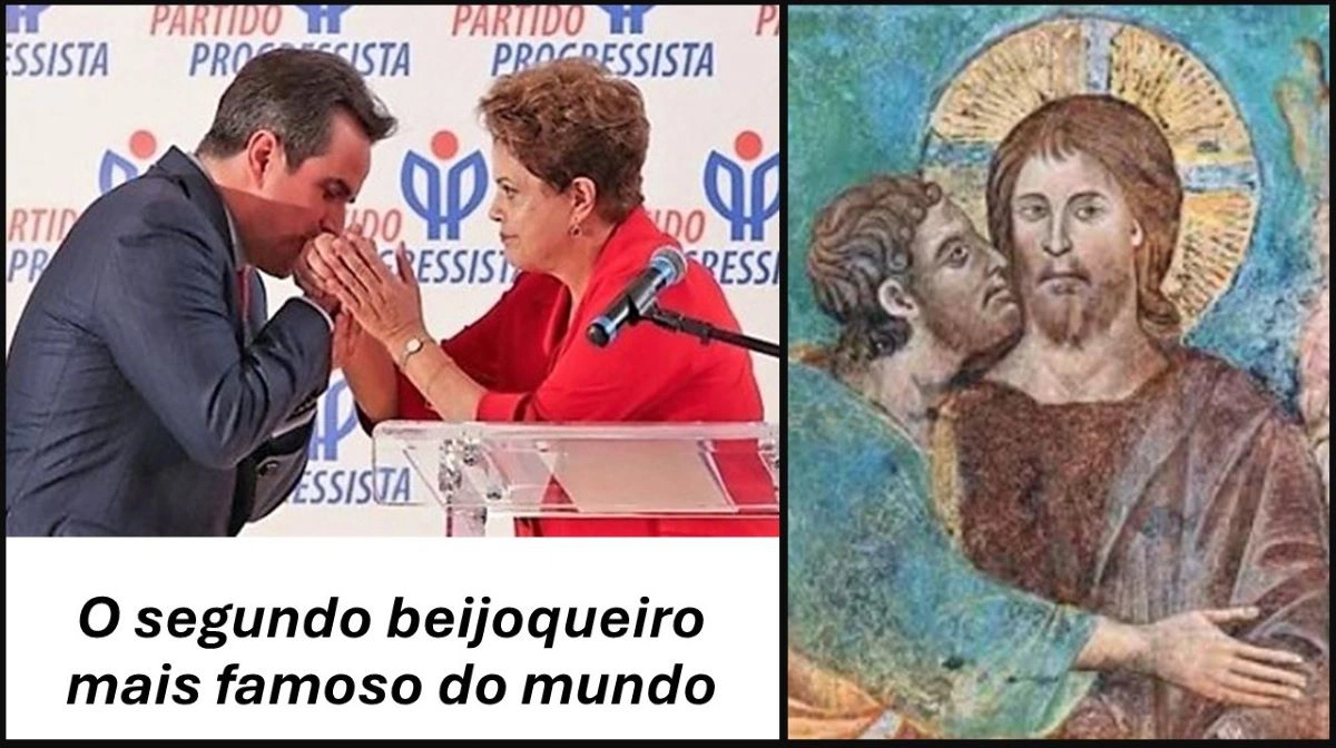 Ciro beija Dilma, Judas beija Jesus