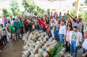 Famílias em situação de vulnerabilidade recebem alimentos no Piauí(Geirlys Silva)