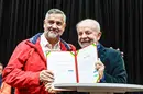 Paulo Pimenta e o presidente Luiz Inácio Lula da Silva.