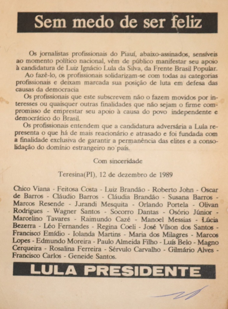 Hoje alguns destes jornalistas fazem pregação contínua contra o PT, mas já foram Lula um dia