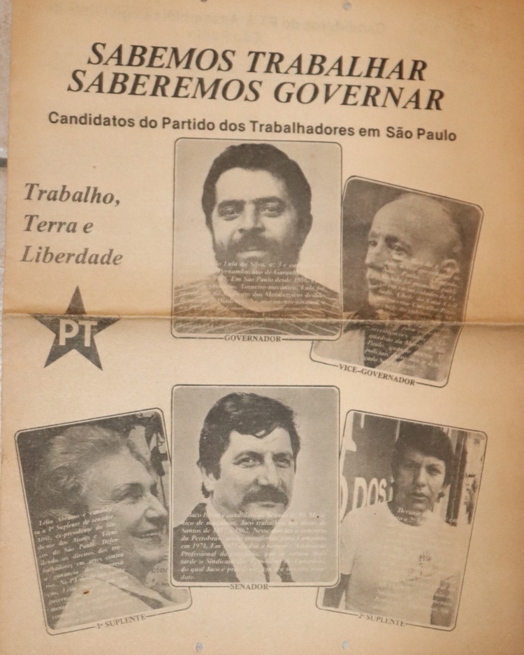 Material de campanha de SP 1982