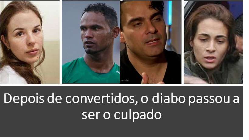 Suzane Von Richtofen, goleiro Bruno, Guilherme de Pádua, Anna Carolina Jatobá, são assassinos e convertidos a evangélicos