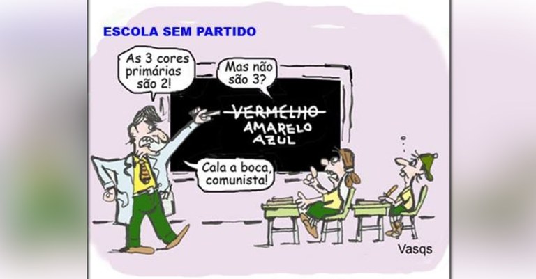 Uma escola sem partido (no sentido de sem ideologia) é apolítica, cega, tosca, tola, acéfala, acrítica, irreflexiva