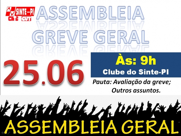 Sindicato dos Professores do Estado convoca assembleia para avaliar greve na educação