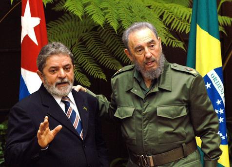 O primeiro encontro entre Lula e Fidel Castro