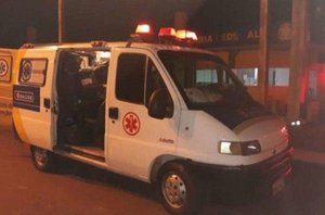 Ambulância utilizada para transportar maconha(PRF)