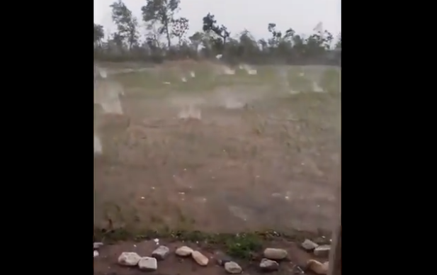 VÍDEO: Chuva de granizo gigante em SC tem som de tiroteio em zona de guerra