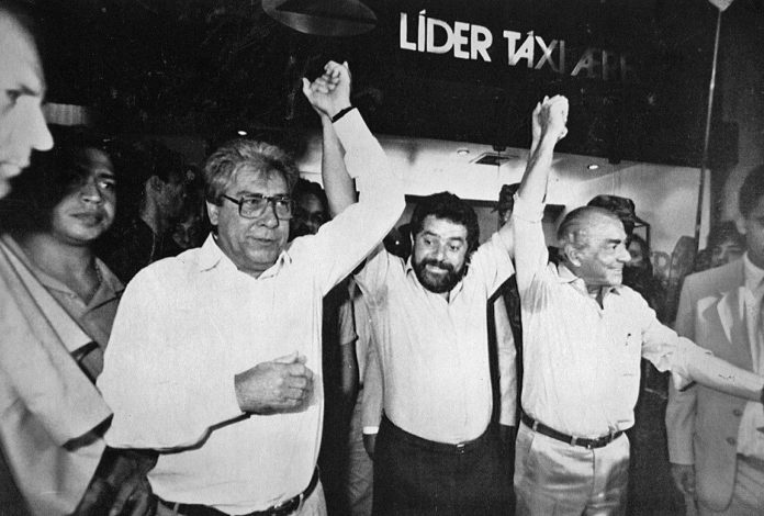 Mario Covas, Lula e Brizola