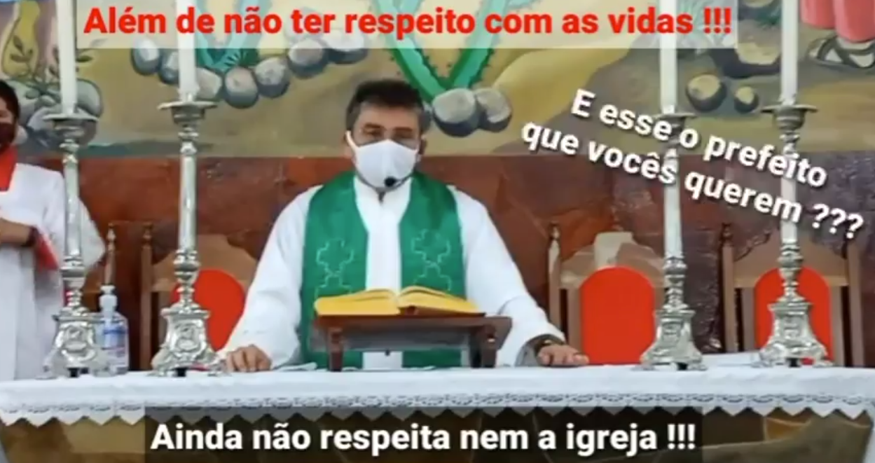 "Maldita carreata do Prefeito de Pedro II", diz o padre da cidade