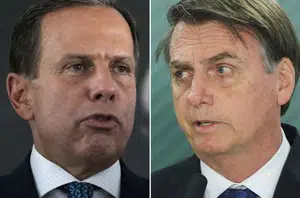 Dória e Bolsonaro(Poder360)