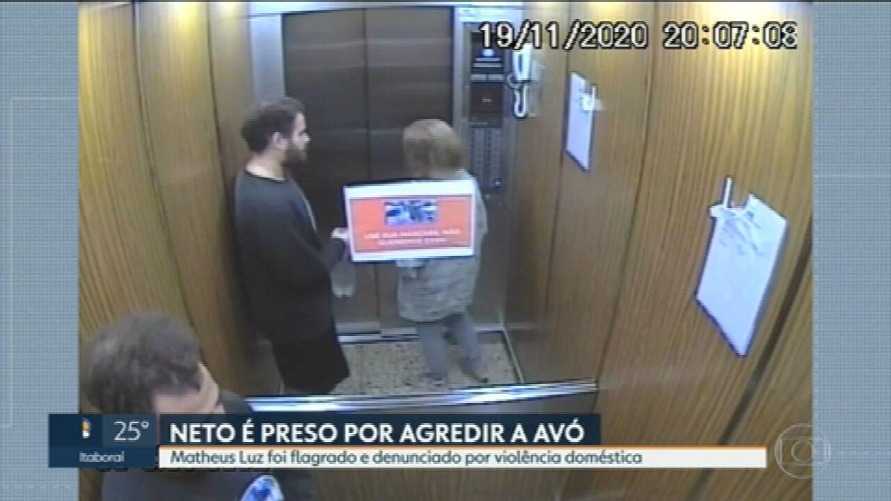 Neto é preso por agredir a avó