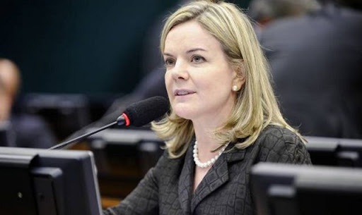 Presidente do PT, deputada Gleisi Hoffmann