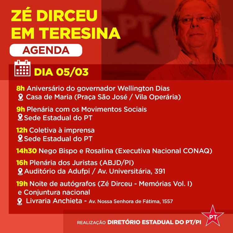 Agenda de Jose Dirceu