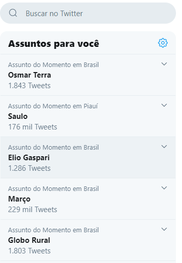 Assunto bomba na internet