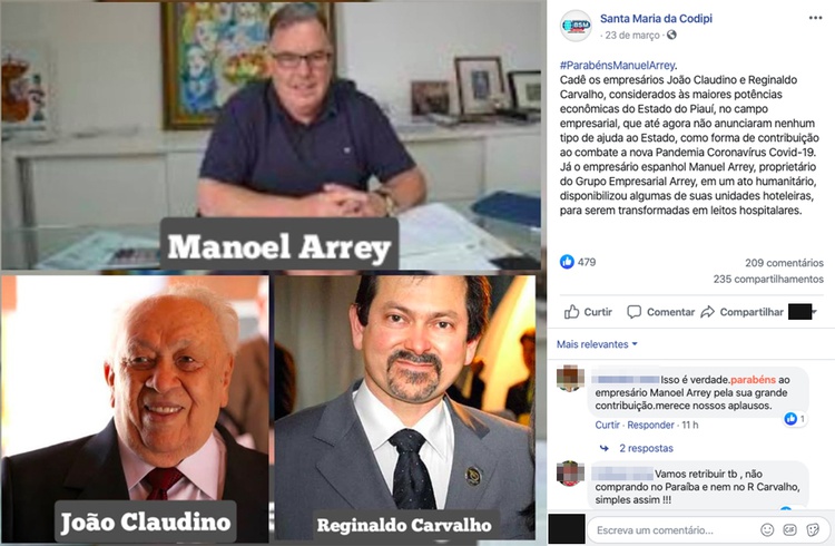 Empresários são cobrados