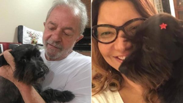 Lula, Rosângela e a cadelinha Resistência