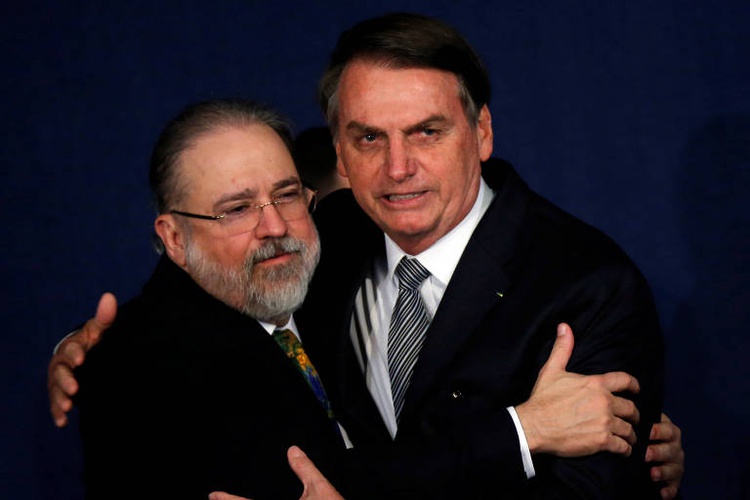 Augusto Aras e Jair Bolsonaro