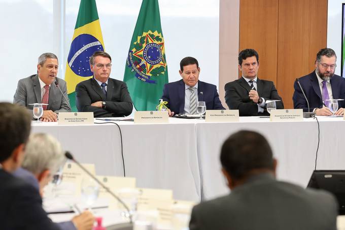 Reunião de Bolsonaro com ministros