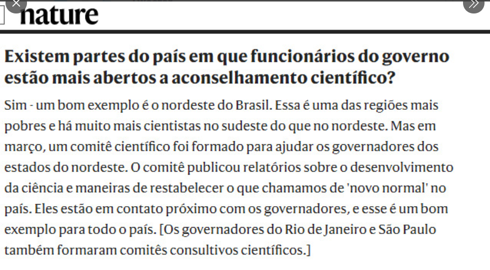 Revista Nature cita o Consórcio Nordeste e Wellington exalta o fato