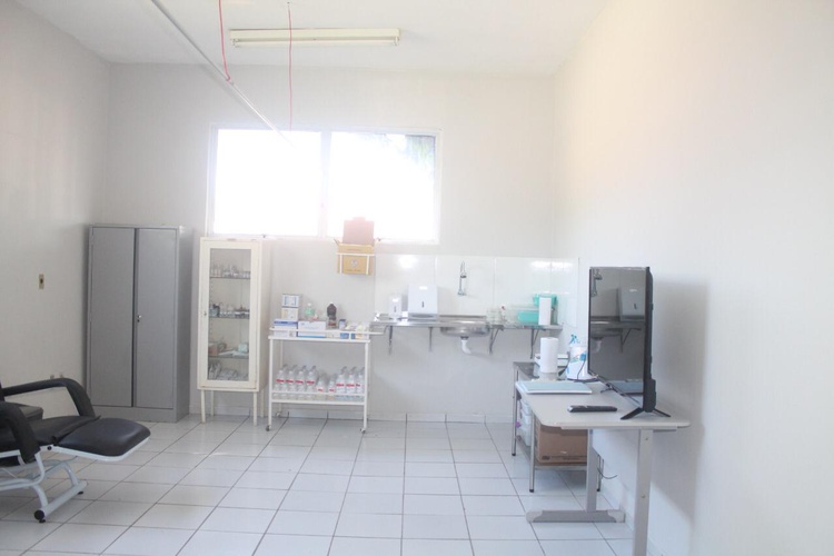 Espaço no Hospital Local Nilo Lima, exclusivo para pacientes com suspeita de Covid-19.