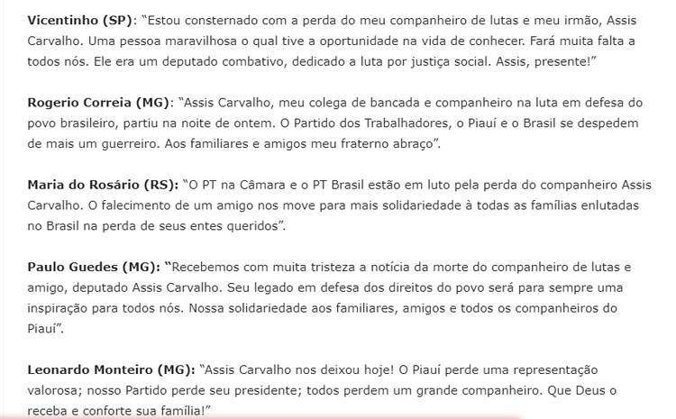 Deputados do PT