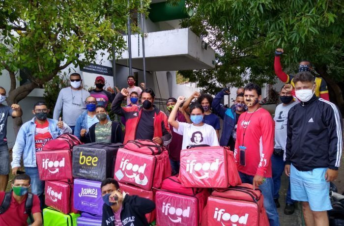 Entregadores de aplicativos de Teresina realizam paralisação