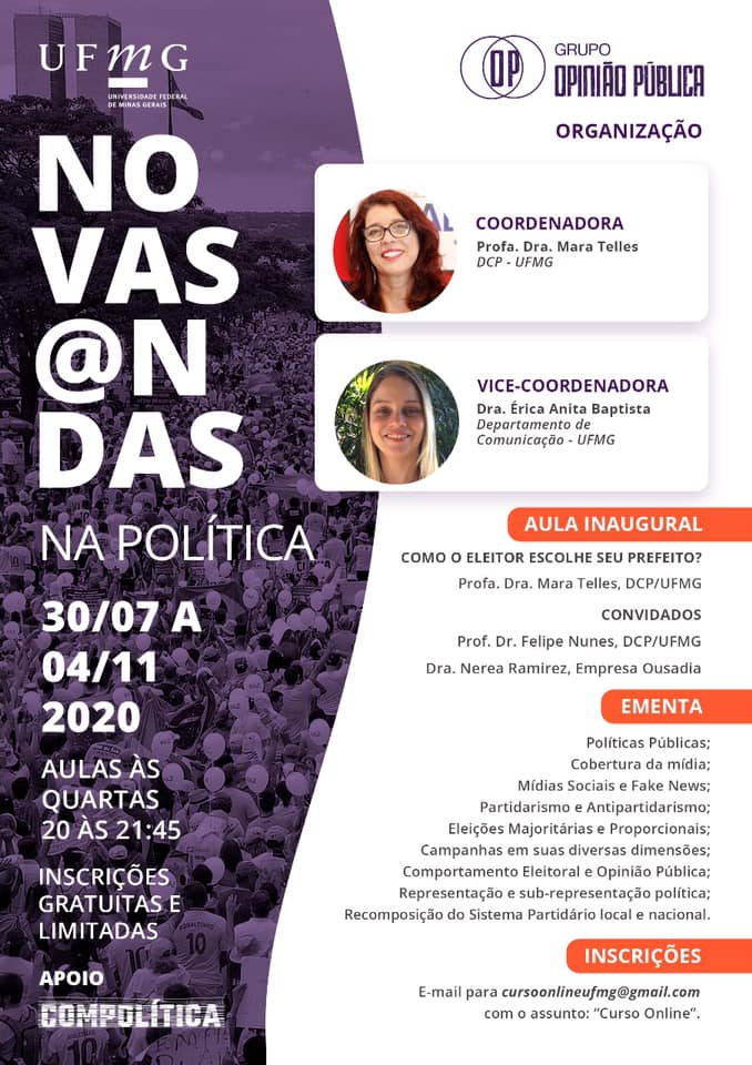 Curso Novas @ndas na política: eleições, representação e políticas públicas