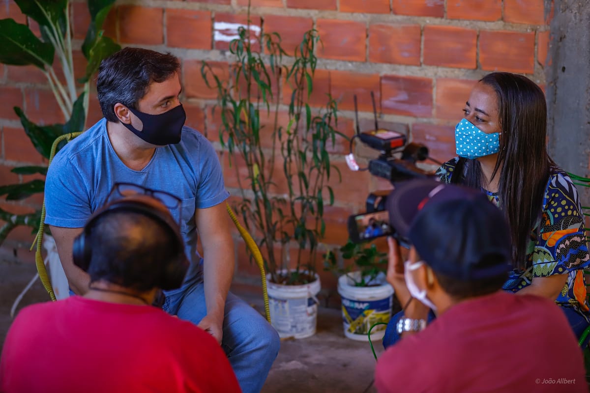 Em pré-campanha, Fábio Novo visita Vila Irmã Dulce