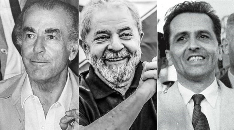 Os três protagonistas da esquerda brasileira