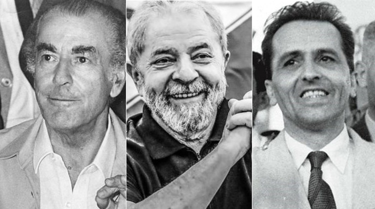 Brizola, Lula e Prestes