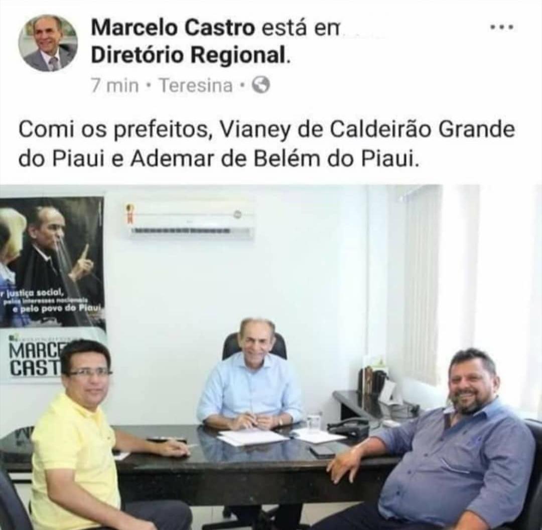 Marcelo Castro: erro de digitação expõe o senador
