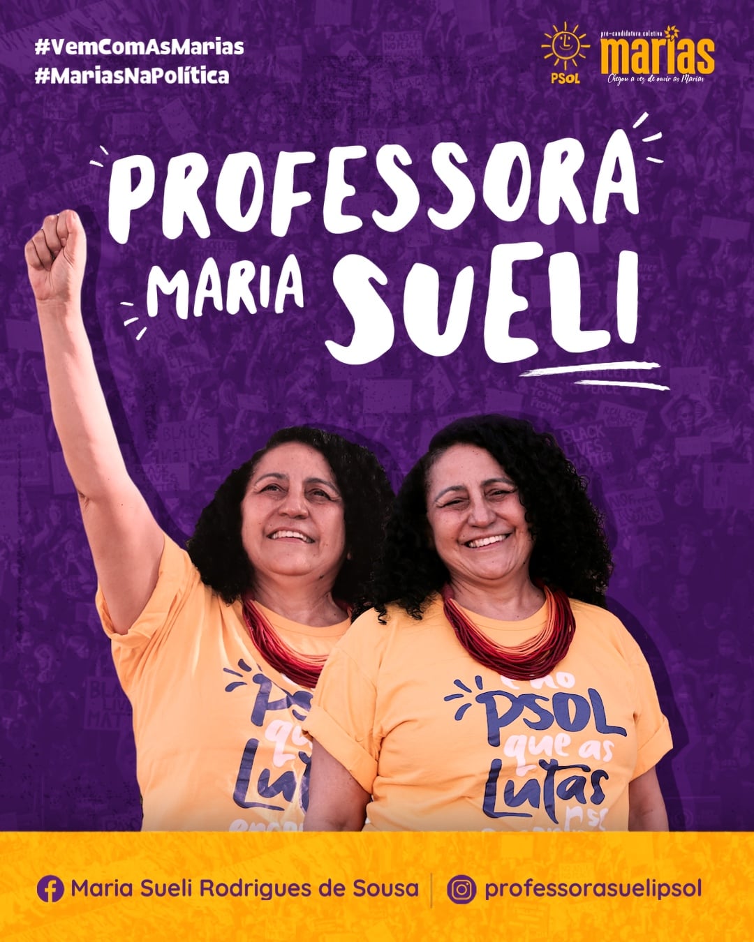 Professora Sueli, pré candidata a vereadora de Teresina pelo PSOL