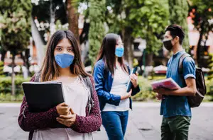 Participantes terão que usar máscara durante as provas(Vestibular Brasil Escola)