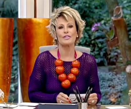 Ana Maria usou colar de tomates em protesto ao alto preço em 2013