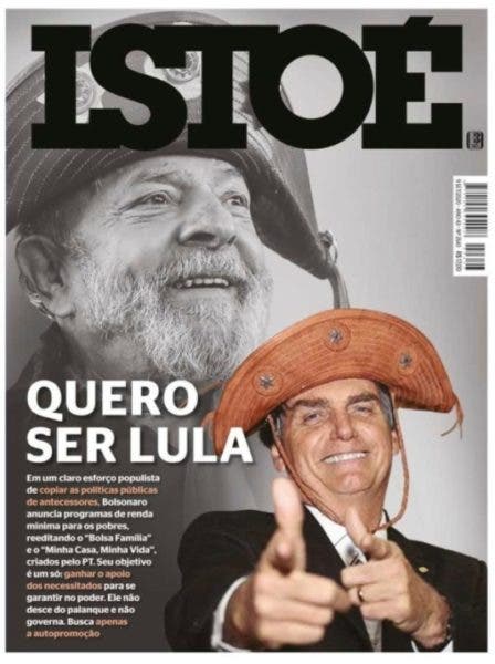 Revista diz que Bolsonaro quer ser Lula