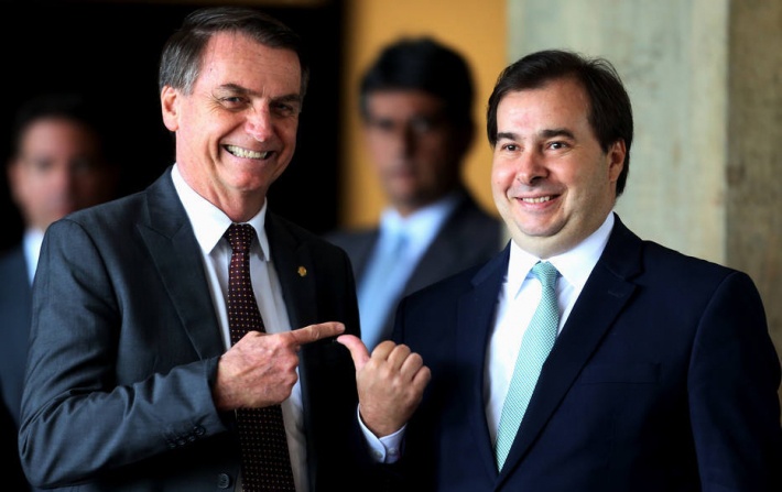 Jair Bolsonaro e Rodrigo Maia