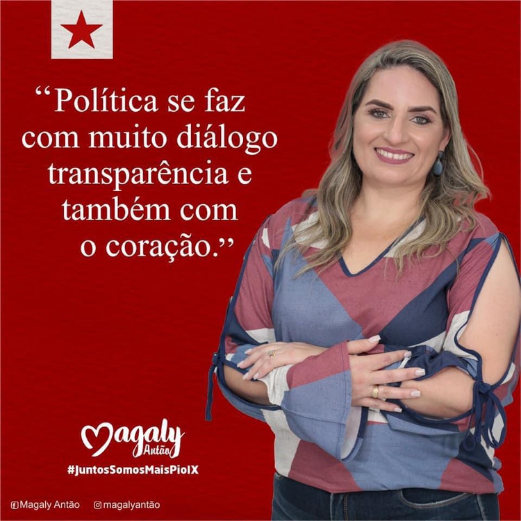 Magaly Antão (PT), pré-candidata à vice-prefeita em Pio IX