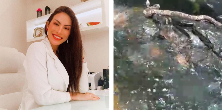 Médica é picada por cobra durante banho em cachoeira e está na UTI