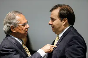 Paulo Guedes e Maia(Veja)