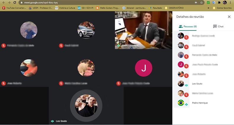Grupo de bolsonaristas ataca palestra virtual da Uespi