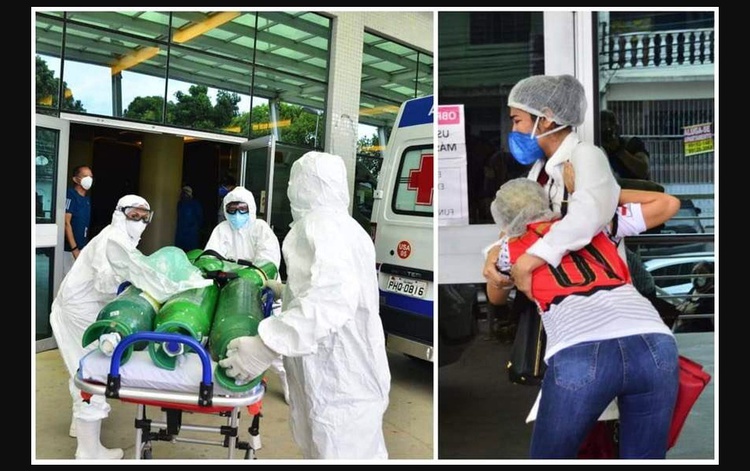 Hospital e serviços de pronto-atendimento entram em colapso. Falta oxigênio em Manaus e doentes com covid-19 morrem nos corredores ou em casa