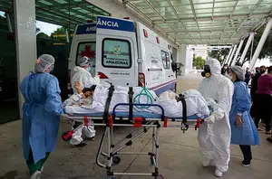 Pacientes sendo transferidos de Manaus(Brasil de Fato)