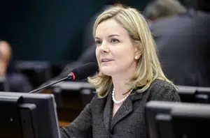 Presidente do PT, Gleisi Hoffmann(Câmara dos Deputados)
