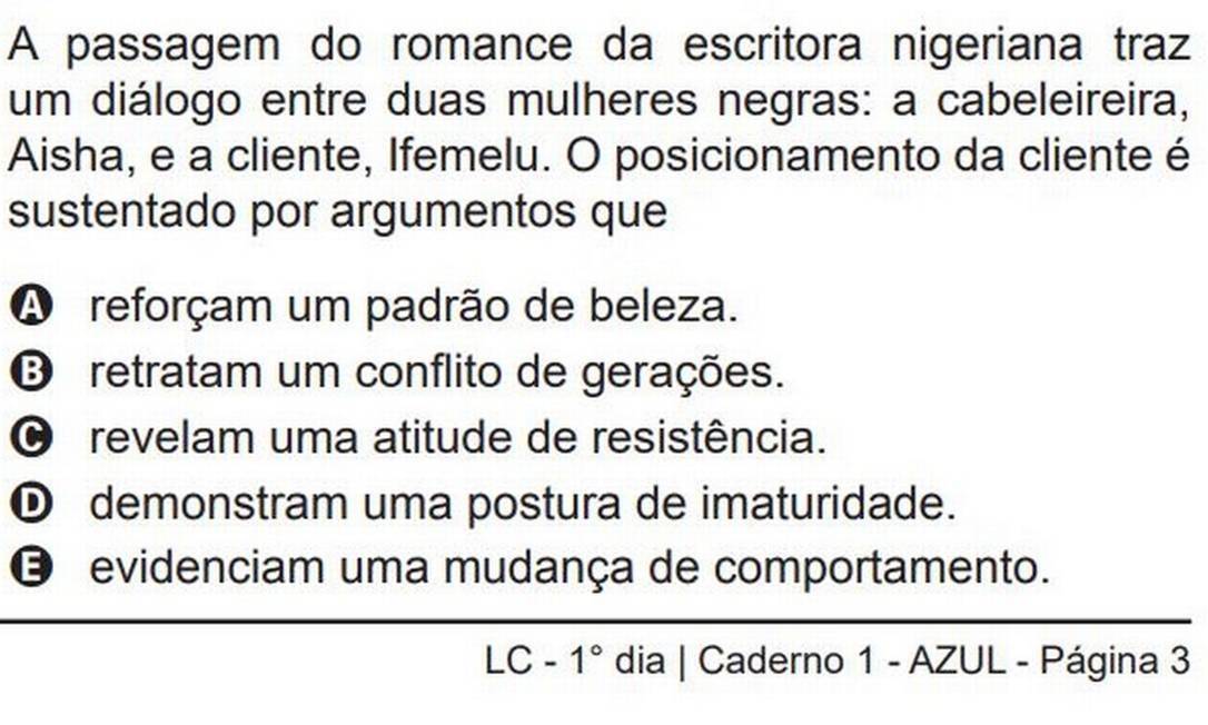 Enem do bolsonarismo foi explicitamente racista; veja as questões