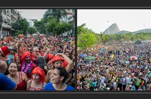 Carnaval de rua liberado jo Rio e em SP(Montagem pensarpiauí)